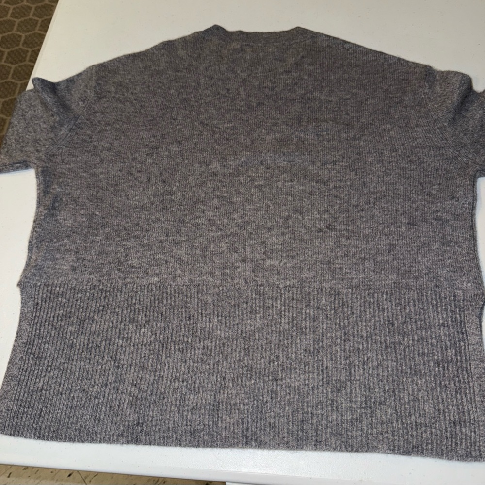 Rachel Zoe Women Long Sleeves 100% 2Ply Cashmere Luxury Sweater Size Small Gray - Picture 7 of 8